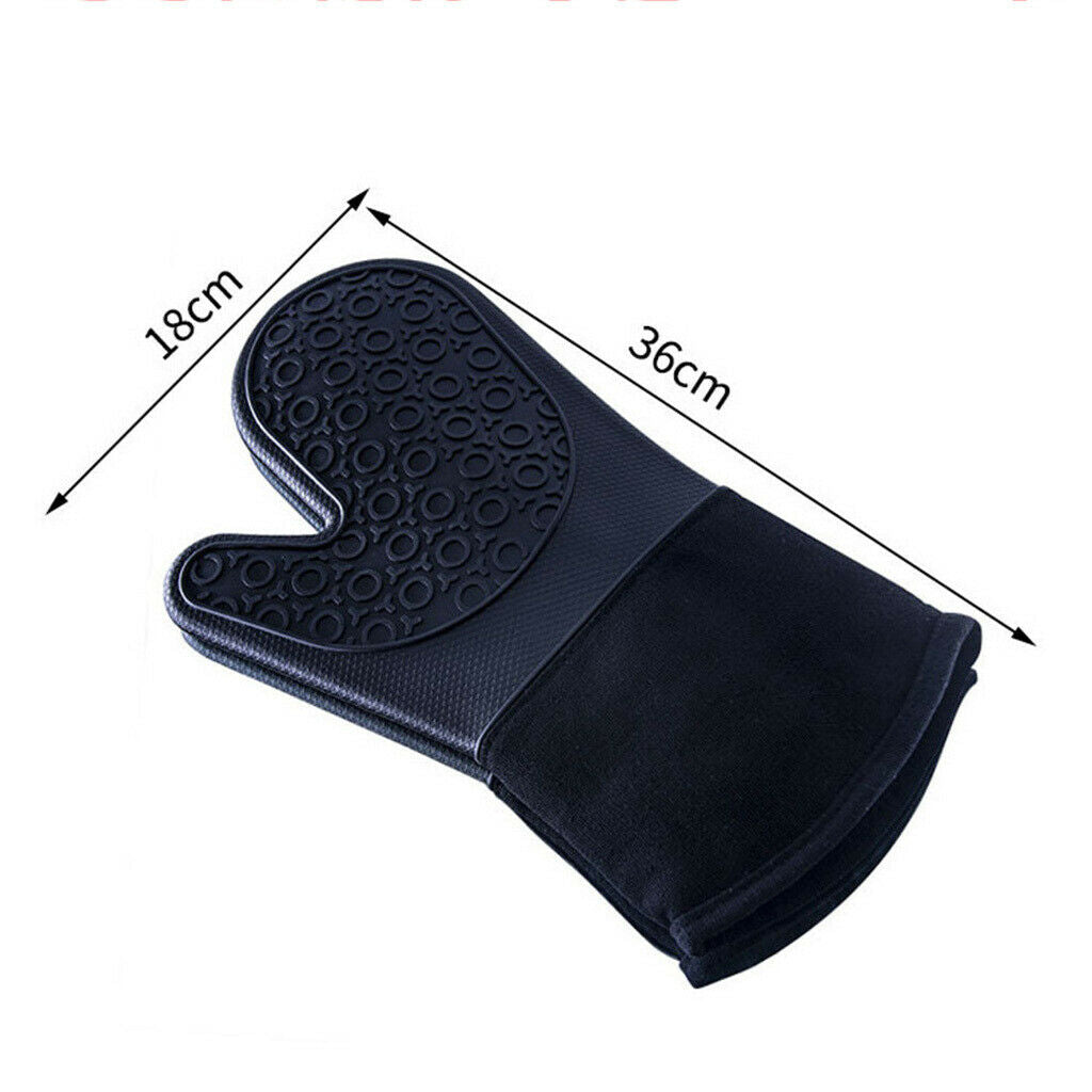 Kitchen Silicone Oven Mitts Waterproof Eco-friendly for kitchen Baking BBQ