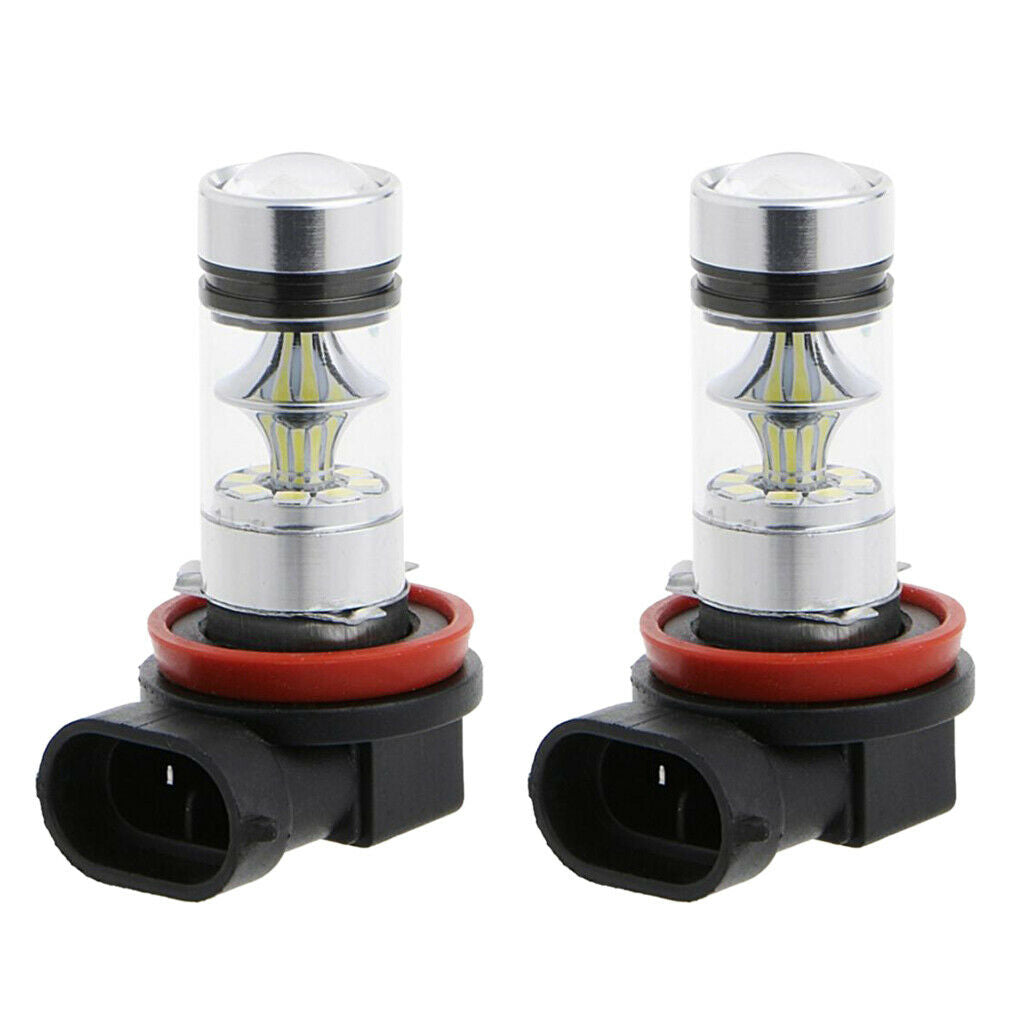 2x Aluminum Alloy Housing H11 H8 H9 20LED Daytime Fog Driving Light Ice Blue