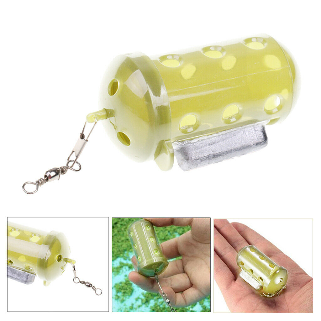 Carp Fishing Feeders Swim Feeders Maggot Feeder with Lead Sinker 30g/1.05oz