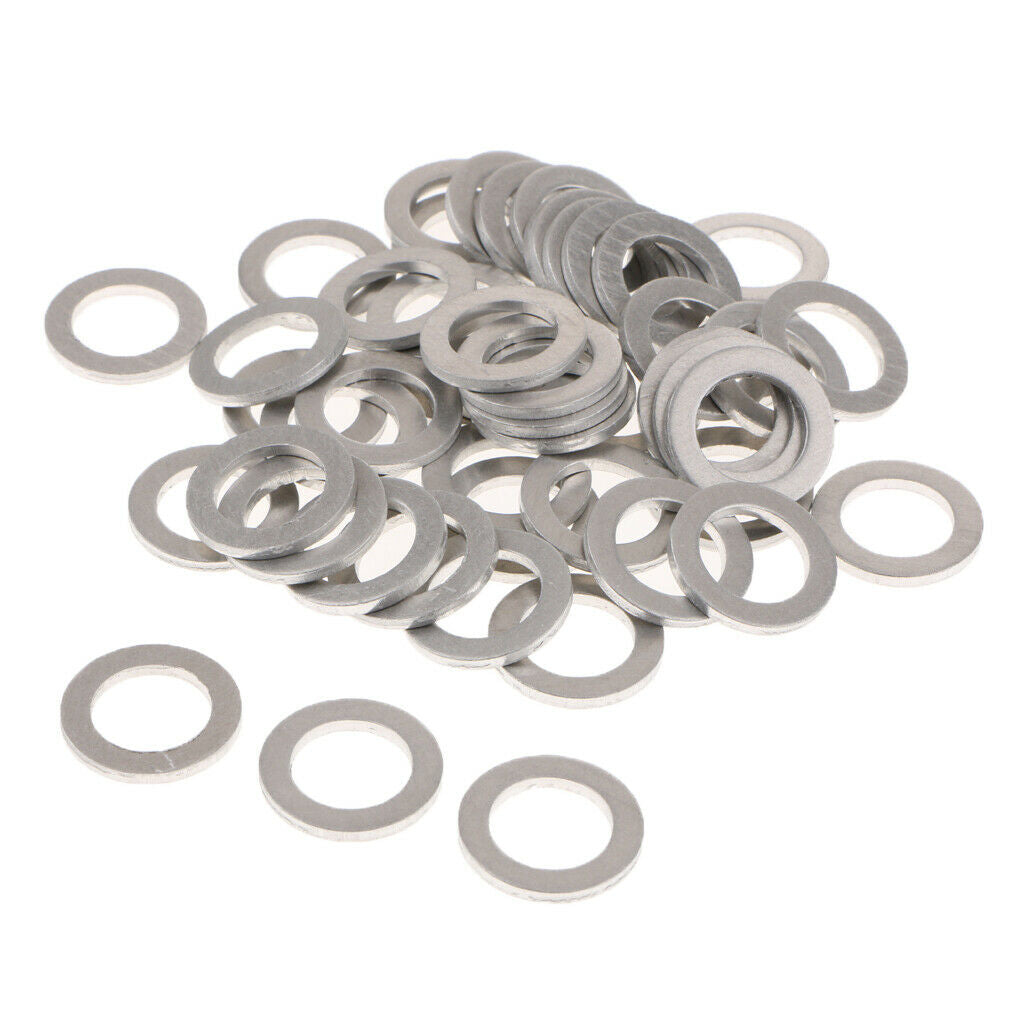 50 Pieces Engine Oil Drain Plug, Crush Washer Gasket 94109-14000 for