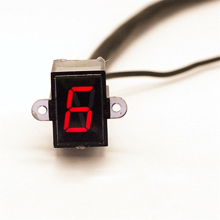 6 Speed N-6 Motorcycle Refit LED Digital Gear Shift Lever Display/Sensors 12V