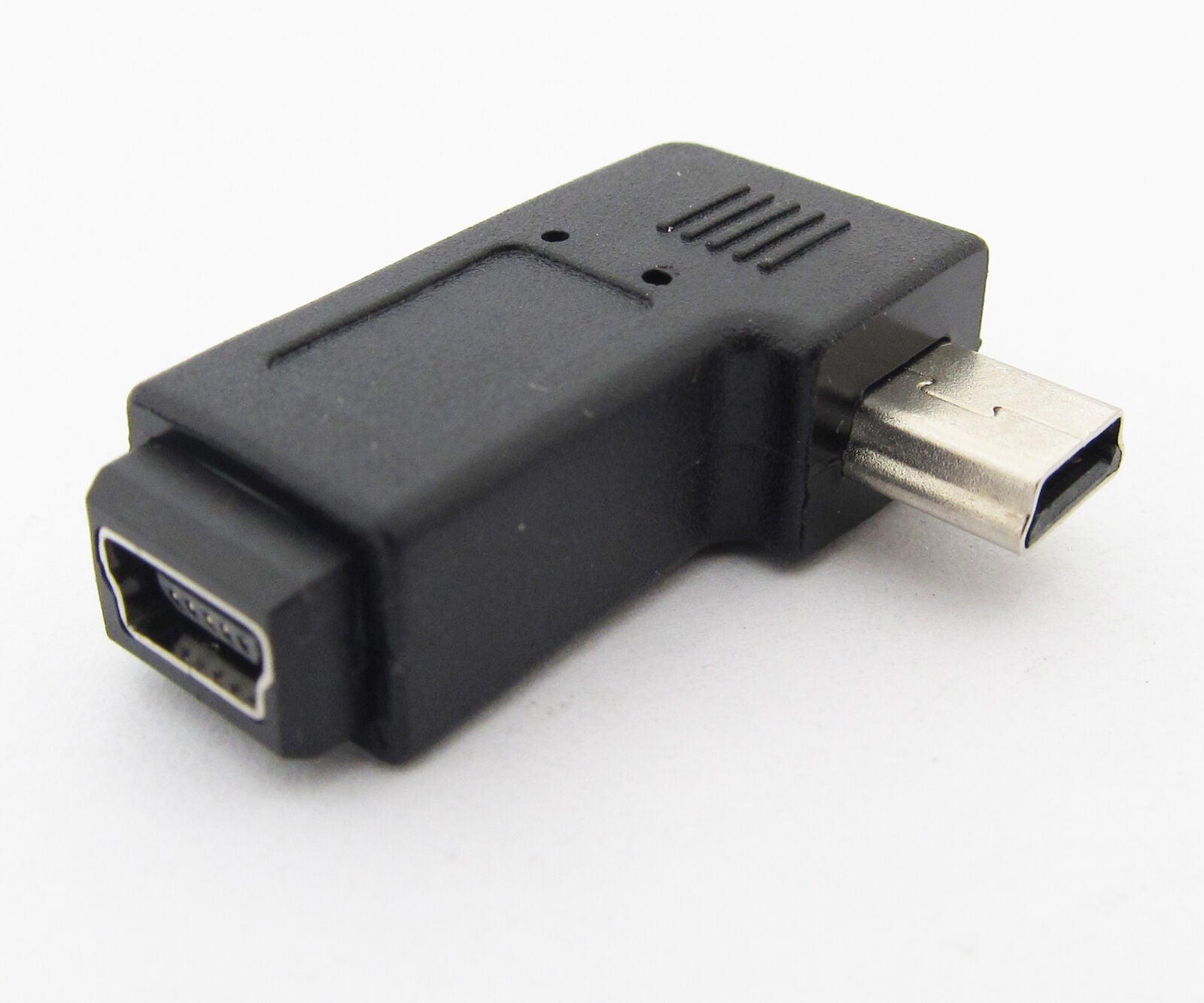 1pc Mini USB 5pin Female To Male Left direction Angle USB Adapter Connector