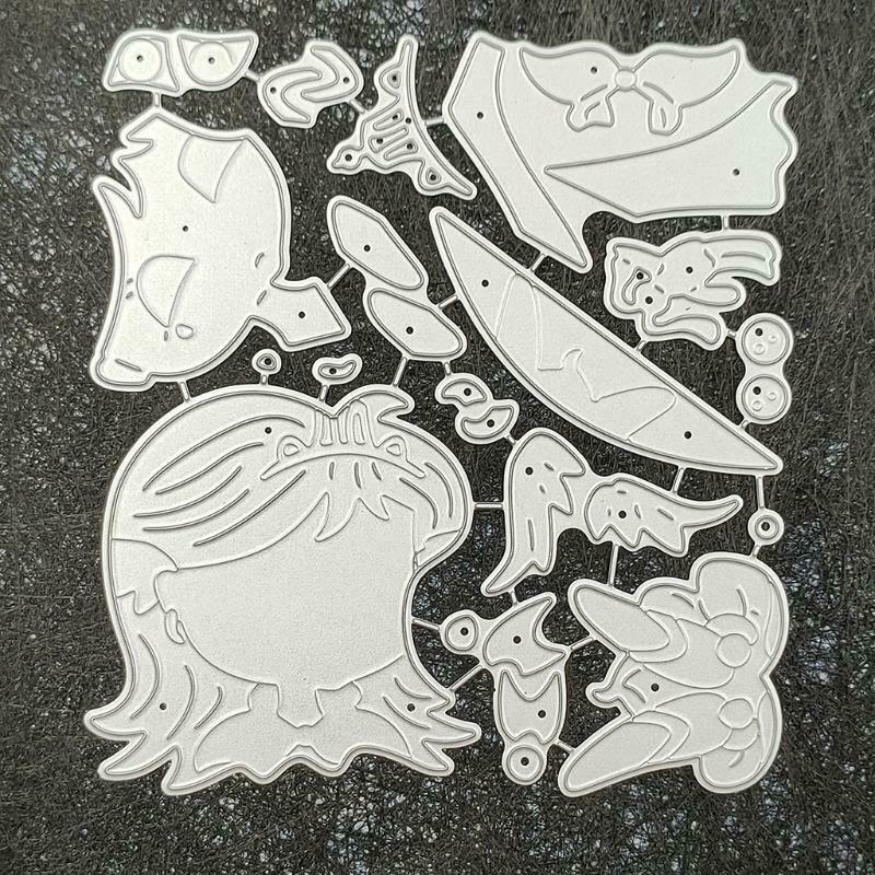 Girl Princess Metal Cutting Dies Stencil DIY Scrapbooking Album Paper Card Mold