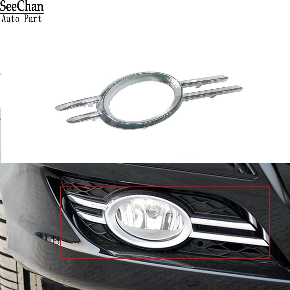 Fits Mercedes-Benz 07-09 E CLASS W211 Chrome Bumper Fog Light Grills Trim Right