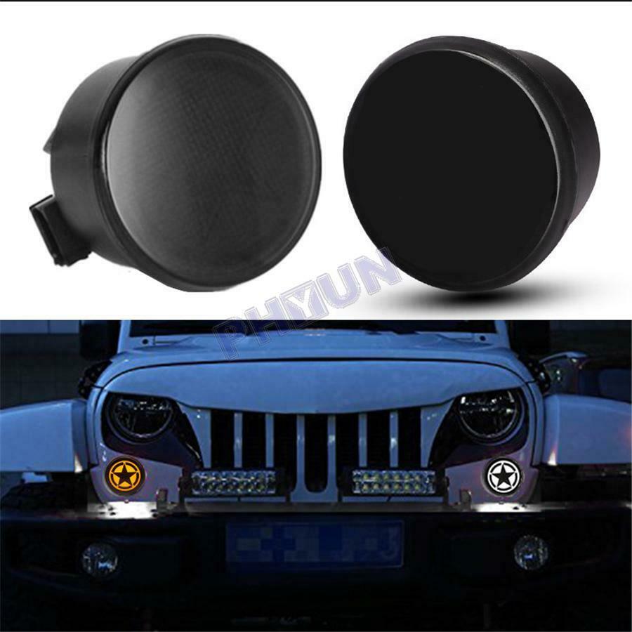 For 2007-17 Jeep Wrangler JK LED Daytime Running Lights & Turn Signal Lights 2x