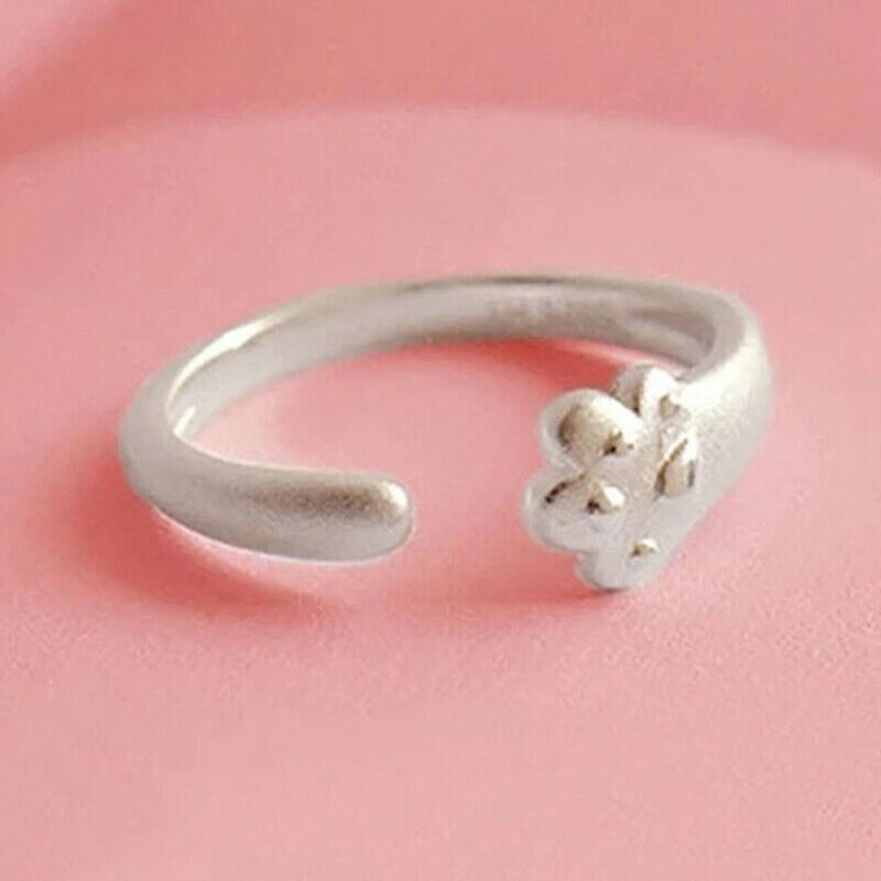 Frosted Style Cat Claw Adjustable Ring Fashion Jewelry Opening Rin.l8
