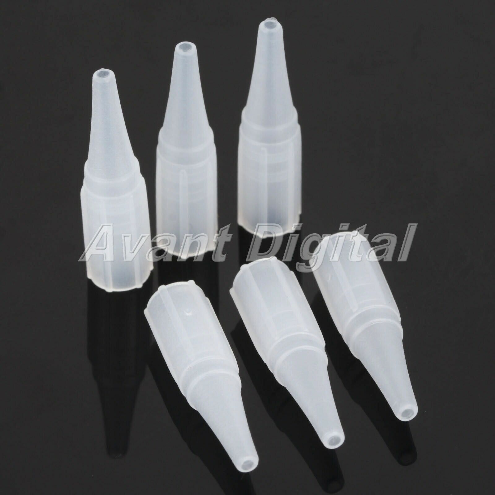50pcs Pro Permanent Eyebrow Tattoo Needle Tips Round Mouth 7R Tattoo Use Supply