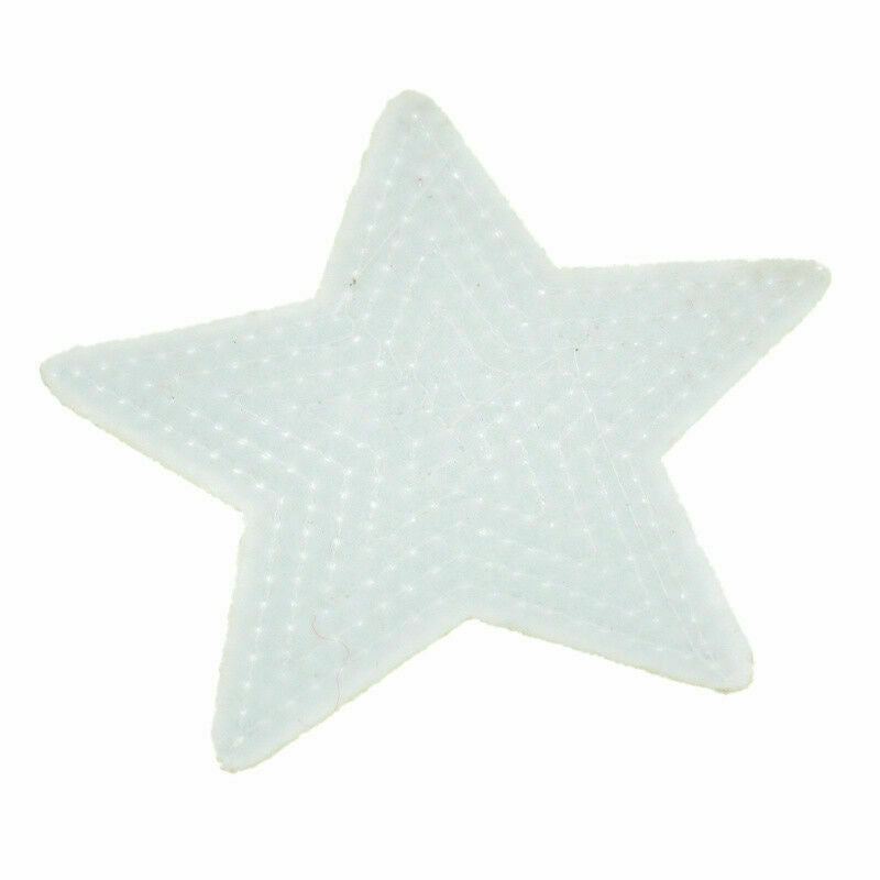 10 Pcs Sequins Star Patches Sew on Applique Embroidery Clothing Badge DIY Craft