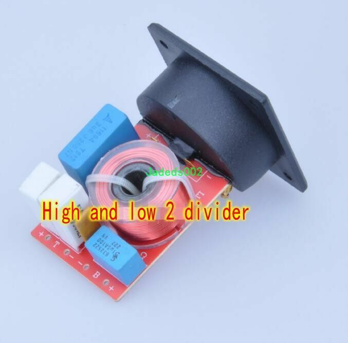 1pcs D222 speaker crossover 2-Way Home audio divider With Wire box Improve sound