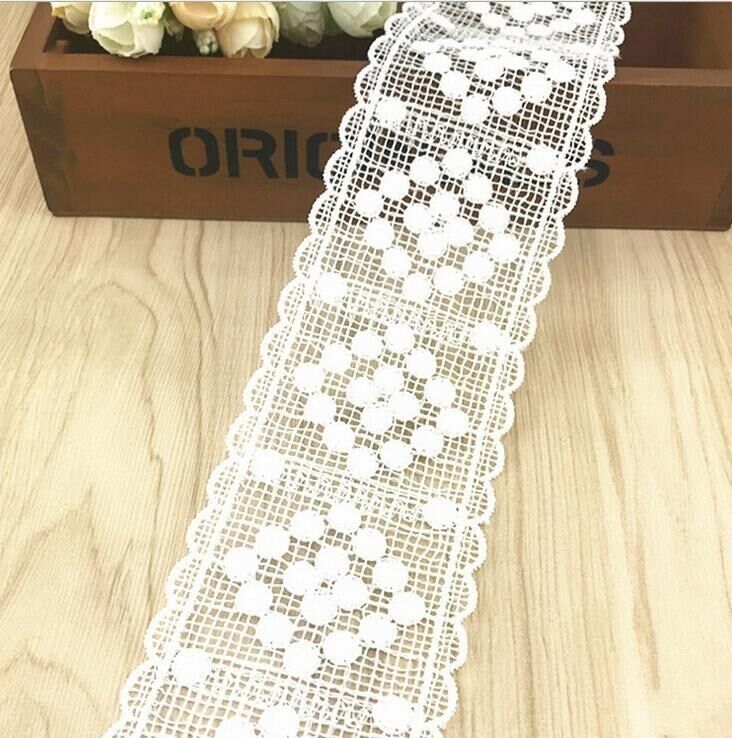 5 Yards Crochet embroidery lace Trim Home crafts decoration Sewing Accessories