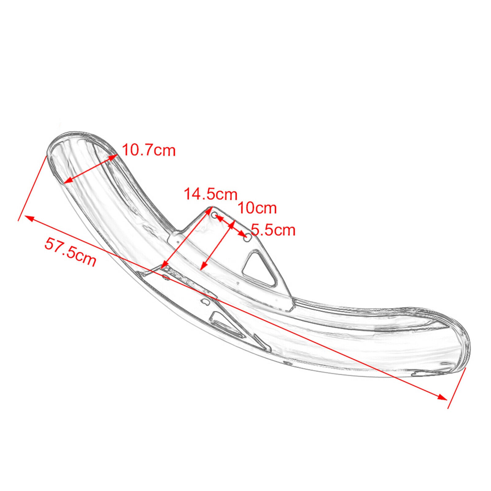 Motorcycle Front Fender Mud Flap Sand Guard Cover for Suzuki GN125 Black