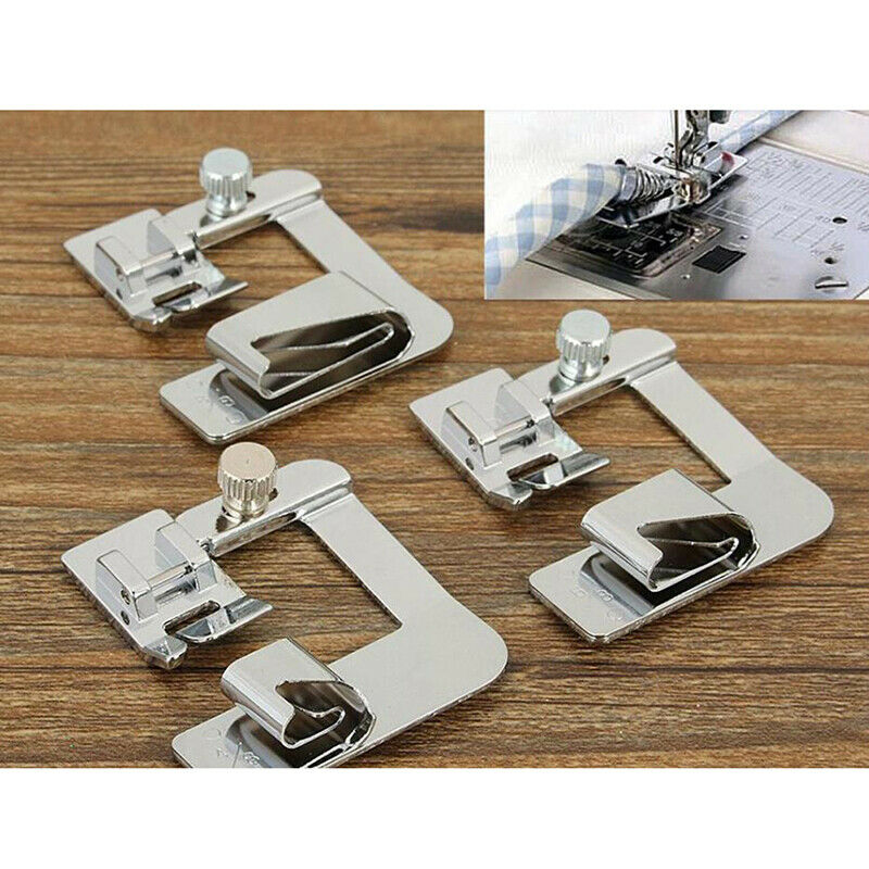 3Pcs/lot Domestic Sewing Machine Foot Presser Rolled Hem Feet for Brother.l8