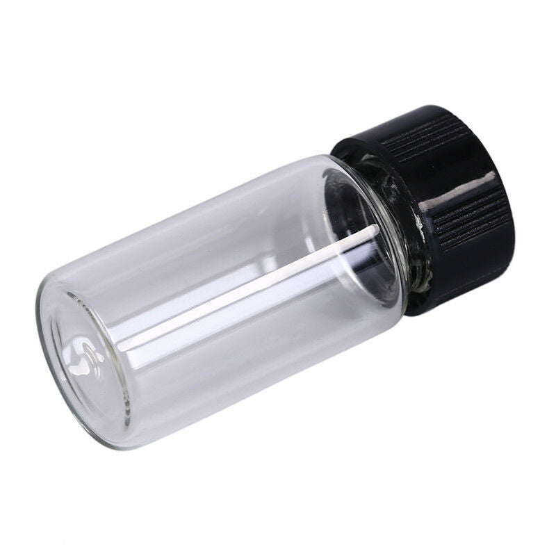 5pcs 5ml small cute lab glass vials bottles clear containers with screw ca.l8