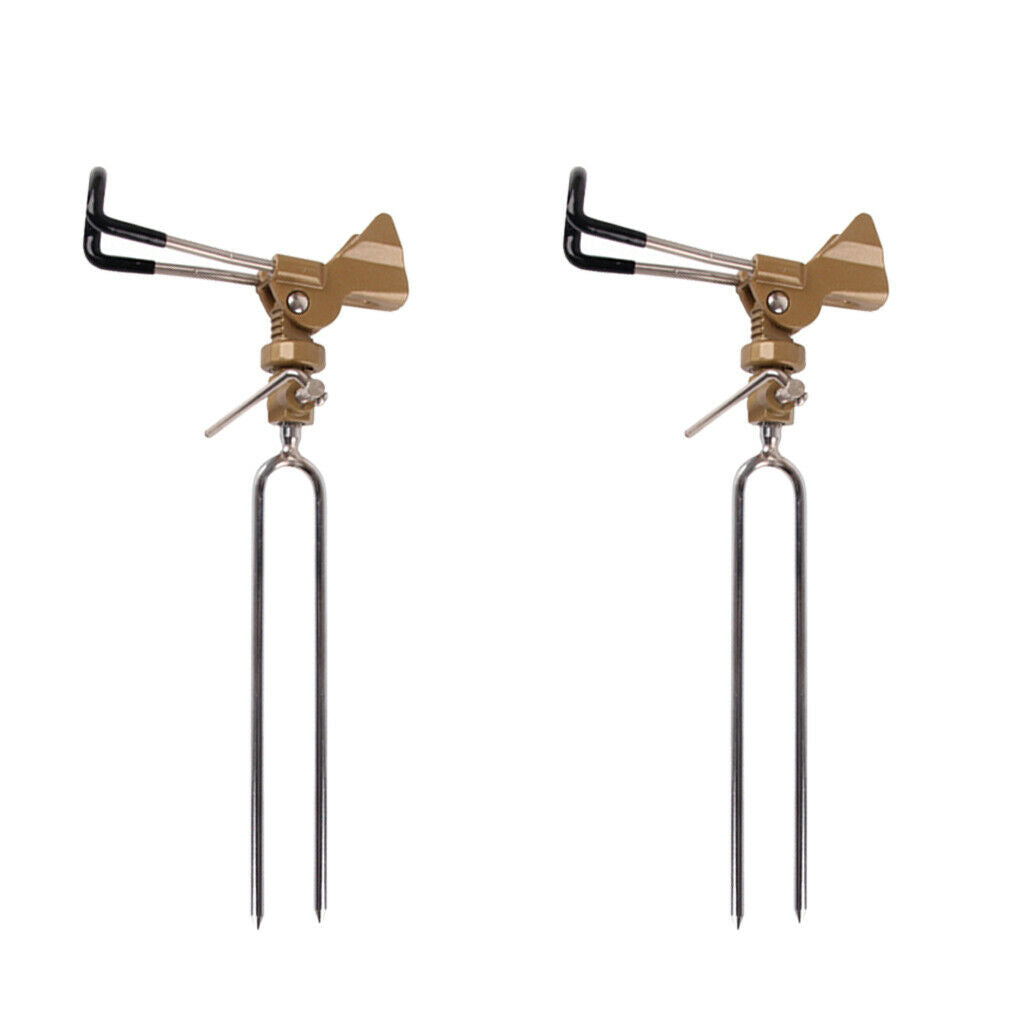 2x Stainless Steel Fishing Rod Holder