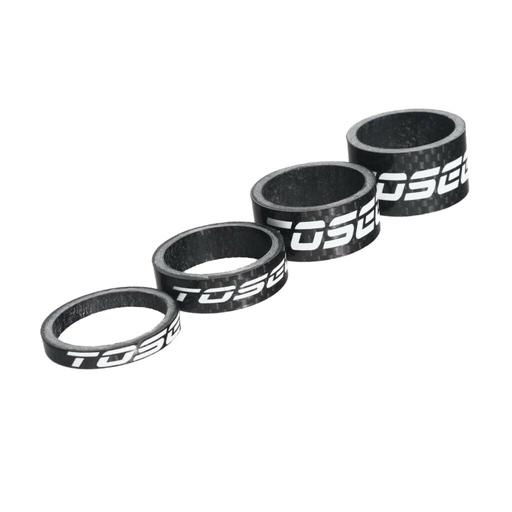 Carbon Fiber Spacer  Stem Spacers Set (4 Pieces) 28.6mm