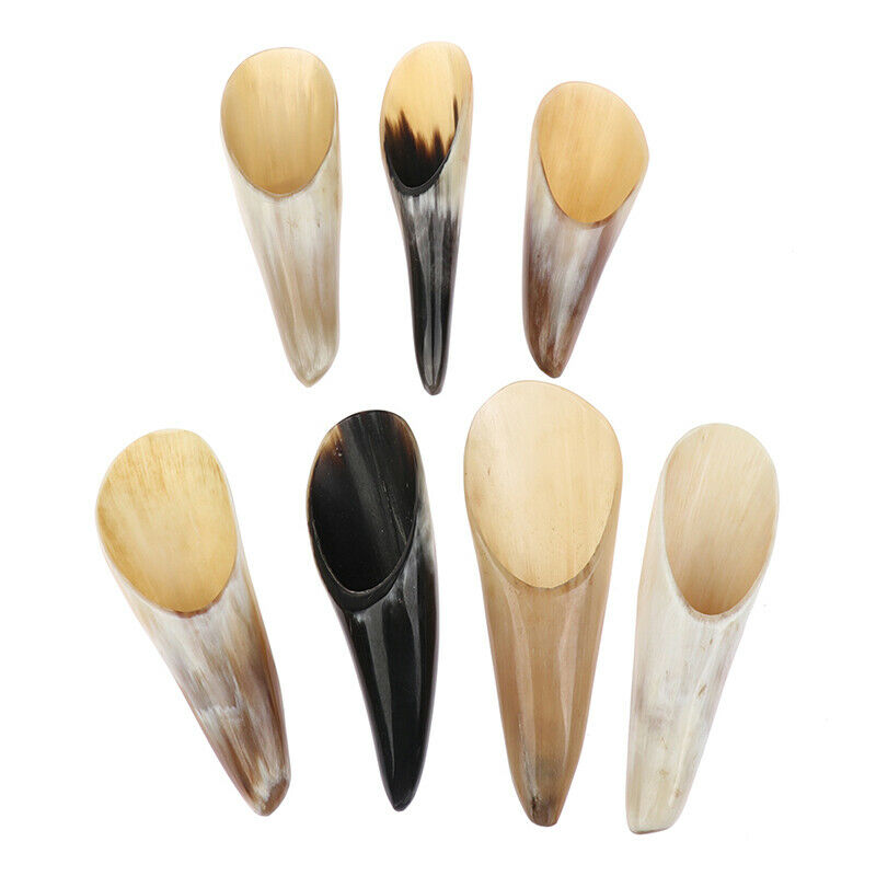 1Pc Natural Horn Guasha Treatment Tool Massage Sticks Tea Spoon Tibet Hor.l8