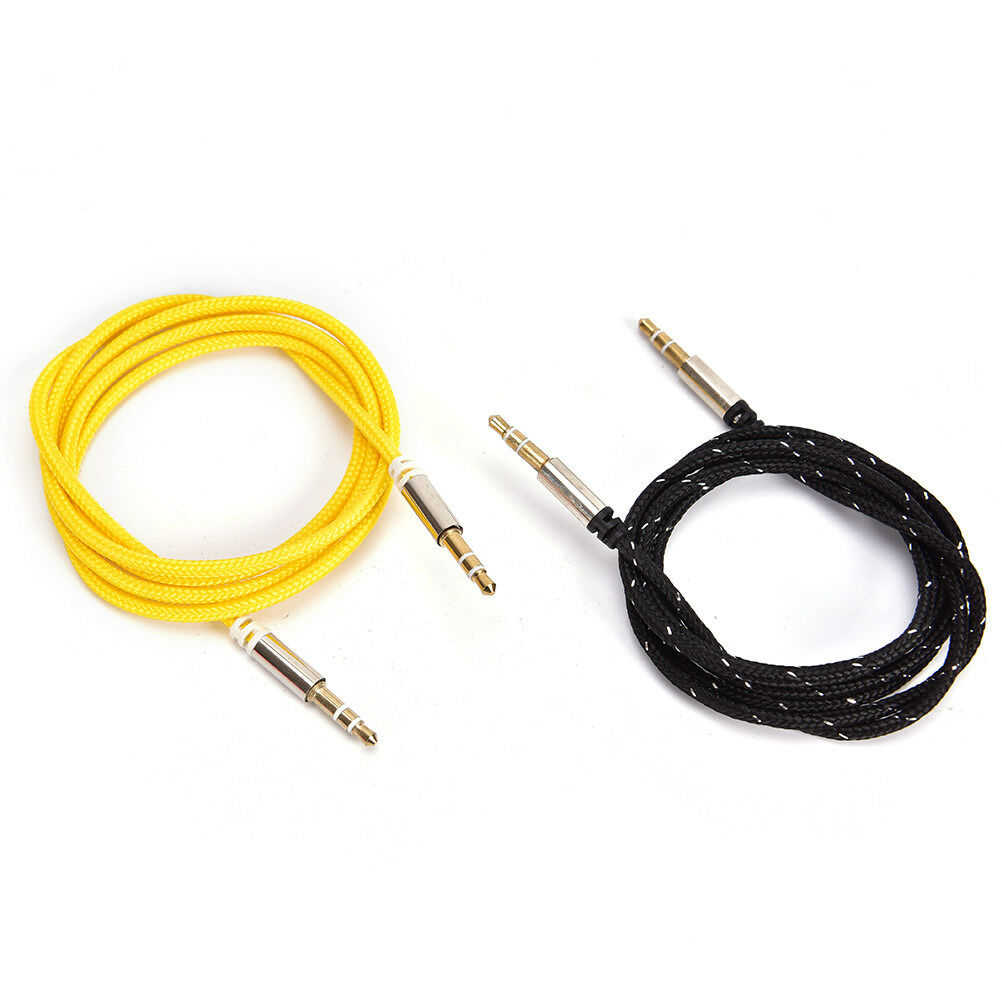 3.5mm Jack Male to Male Car Aux Auxiliar Cord Stereo Audio Cable For Phone B Tt