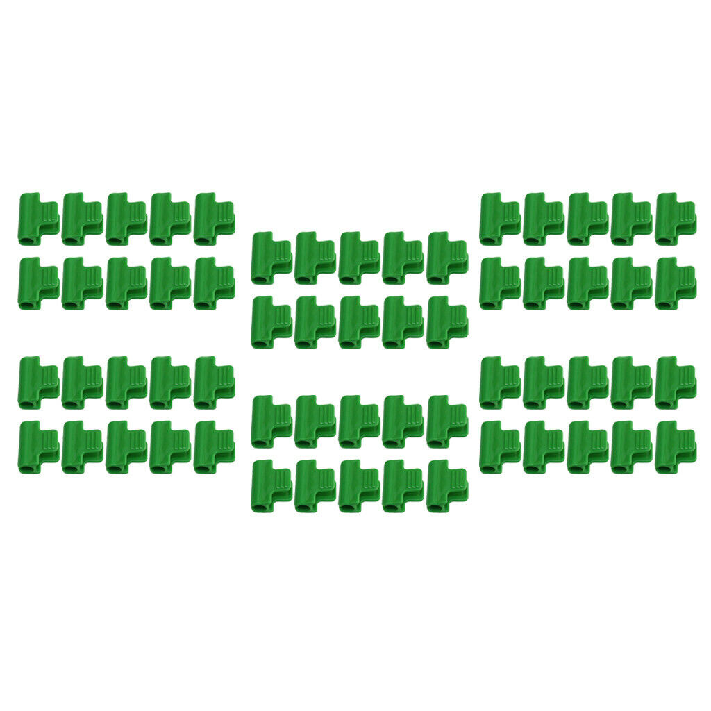 60 Pieces Fixed Pipe Clamps 11mm/0.43inch Plant Stakes Greenhouse Film Hoop