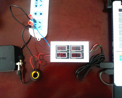 100A AC Digital LED Power Meter Monitor Voltage KWh Clock Time Watt Volt Ammeter