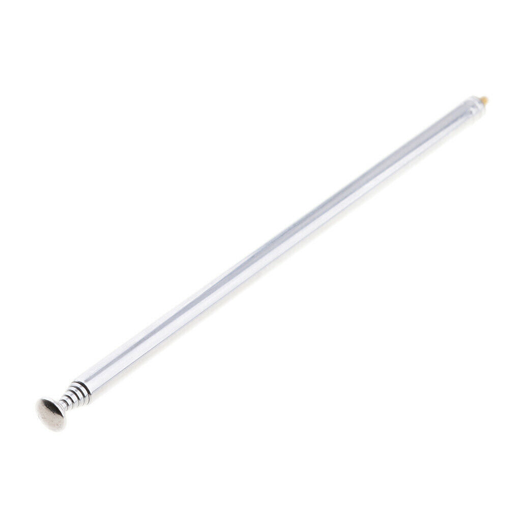 2Pieces 7 Sections Telescopic Antennas M3 Male Thread for Portable Radio TV