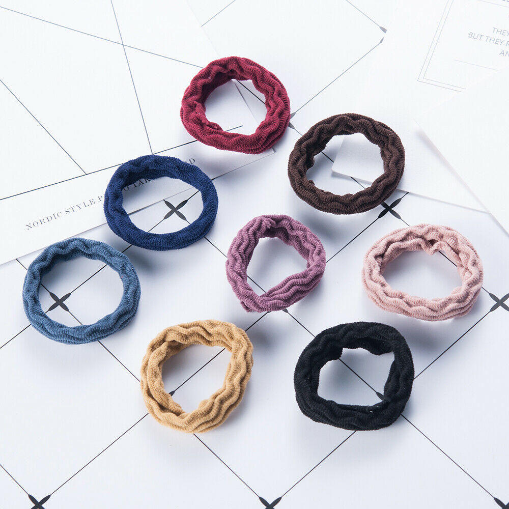 5Pcs/set Girl Elastic Rubber Hair Ties Band Rope Ponytail Holder Resilience