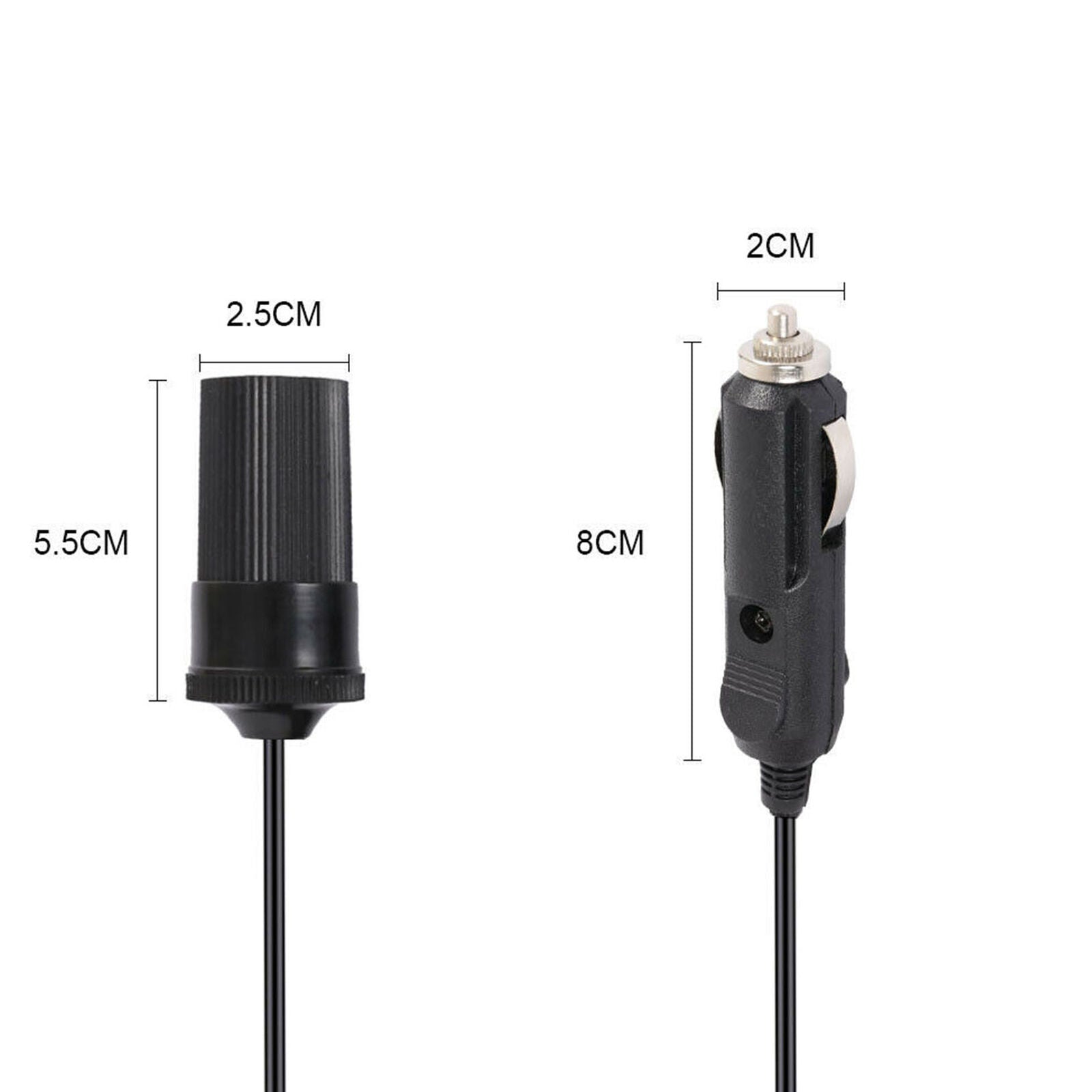 16 ft Car Cigarette Lighter Socket Extension Cord Cable Heavey Duty 12V