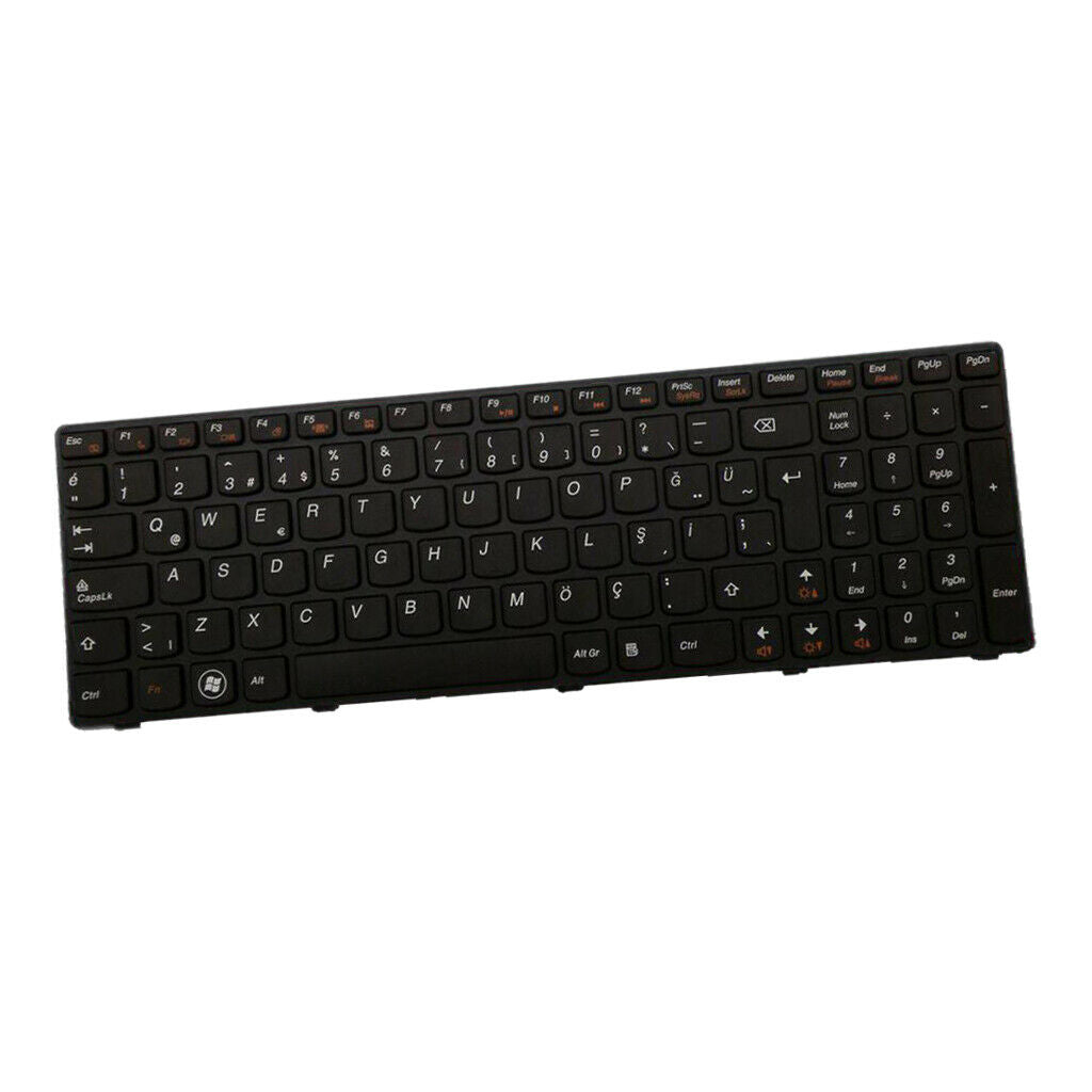 New Black Turkish Keyboard with Frame for LENOVO V575 V580 V580C Z575 Laptop