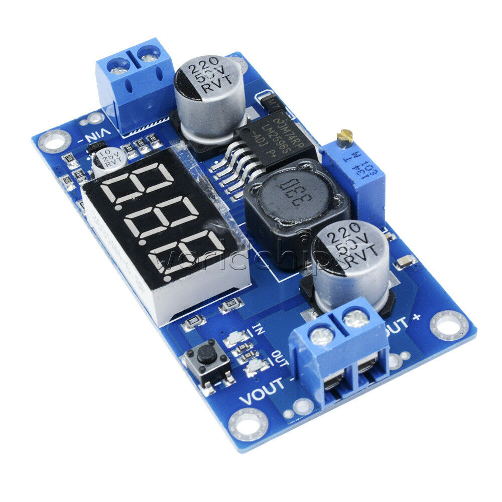 2A Step Down Converter DC-DC 4V-40V to 1.25V-37V LM2596 LED 3A Max Buck Module