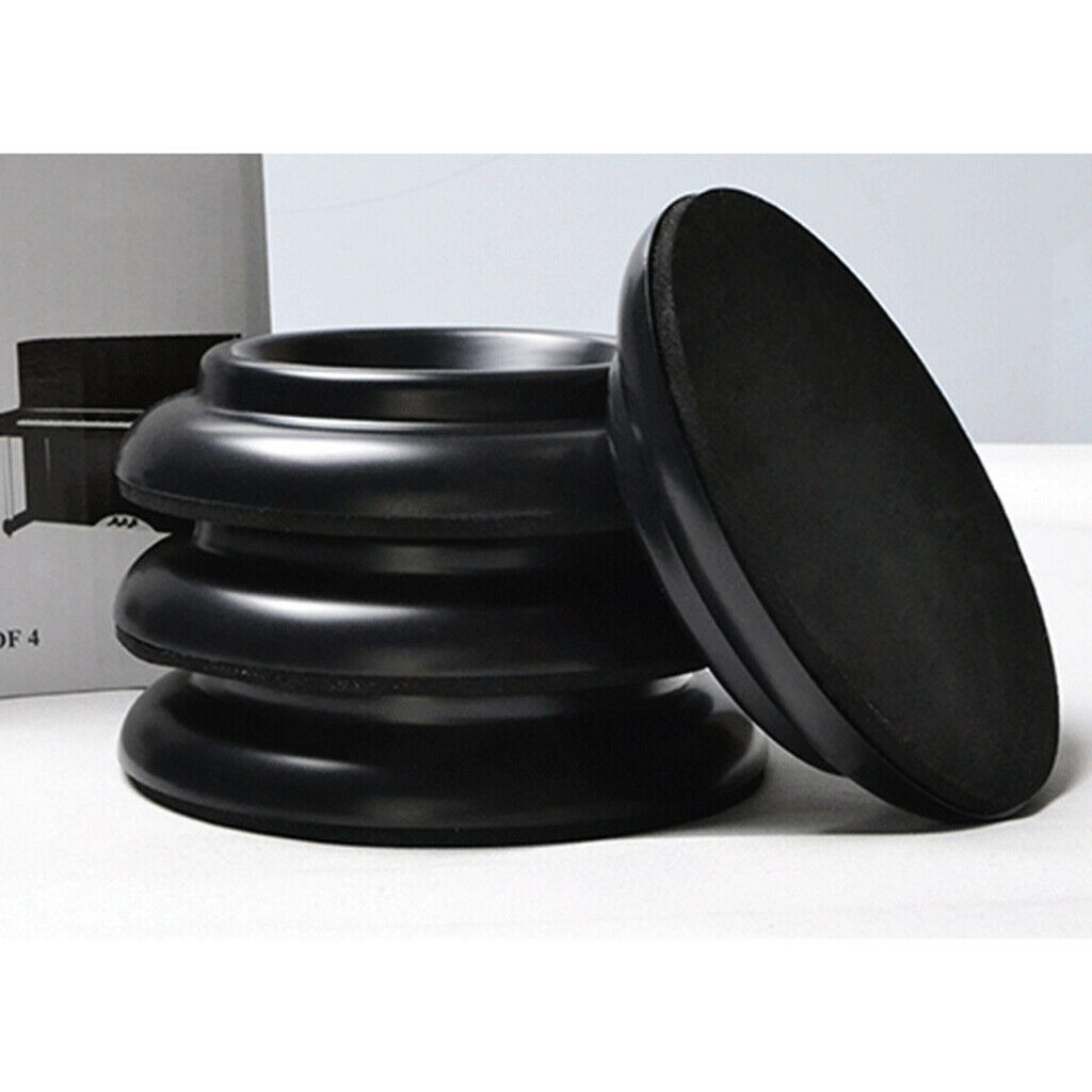 Finest 4pcs Black Piano Castor Cup Bowl Shape for Upright Piano Accessory