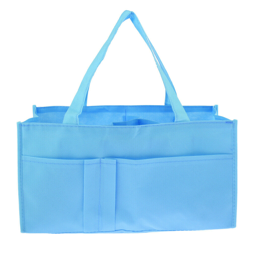 Women Travel Handbag Organizer Pouch Insert Purse Outdoor Camping Bag Blue