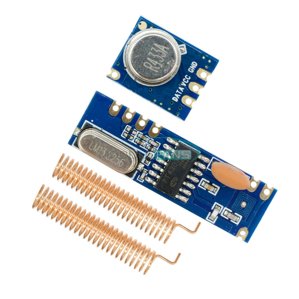 STX882 ASK 433MHz Transmitter & Receiver Module /w Nickel-plated Antenna