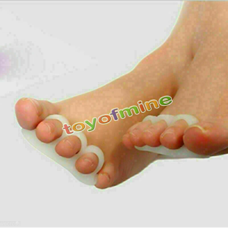 1 Pair Soft Gel Separator Hammer Toe Claw Mallet Straightener Foot Pain Relief