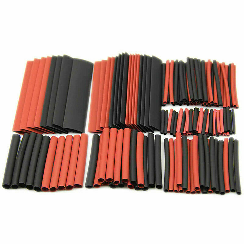 150pcs Polyolefin 2:1 Heat Shrink Tubing Tube Sleeving Wrap Wire Kit Cable +Case