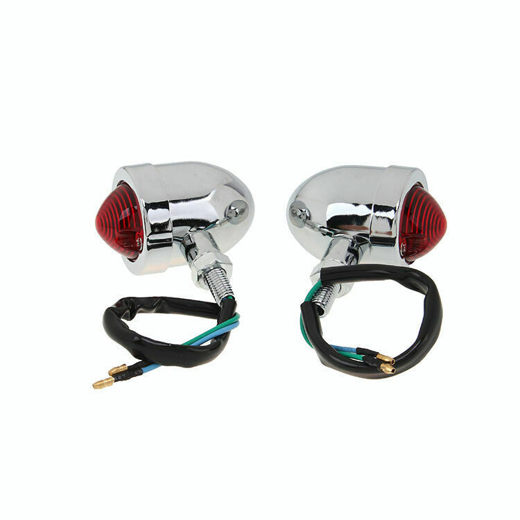 Motorcycle Turn Signal Indicator Lights ABS Plastic Sliver Universal 10mm Bolt