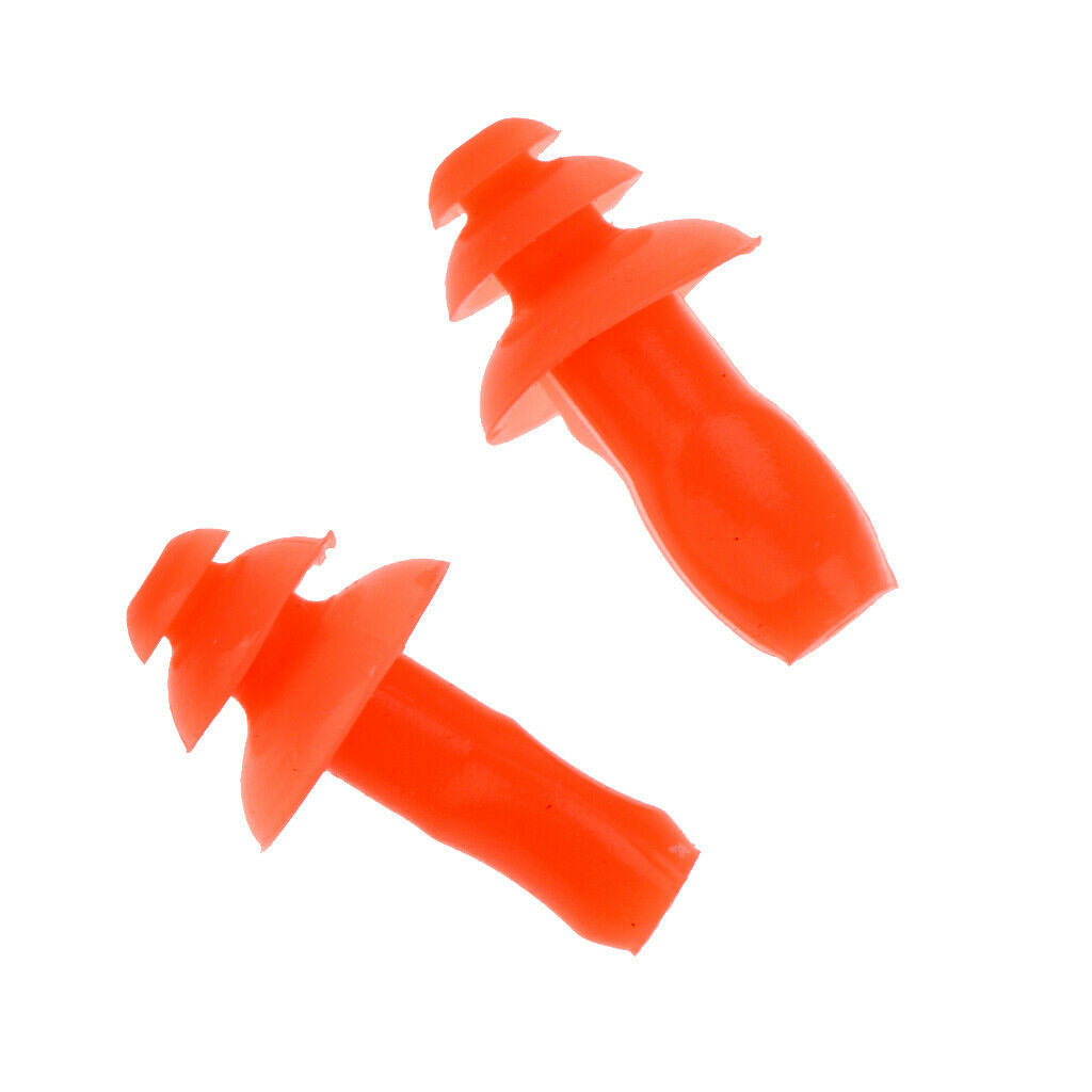 Waterproof Soft Silicone Swimming Ear Plugs and Nose Clip Set Random Color