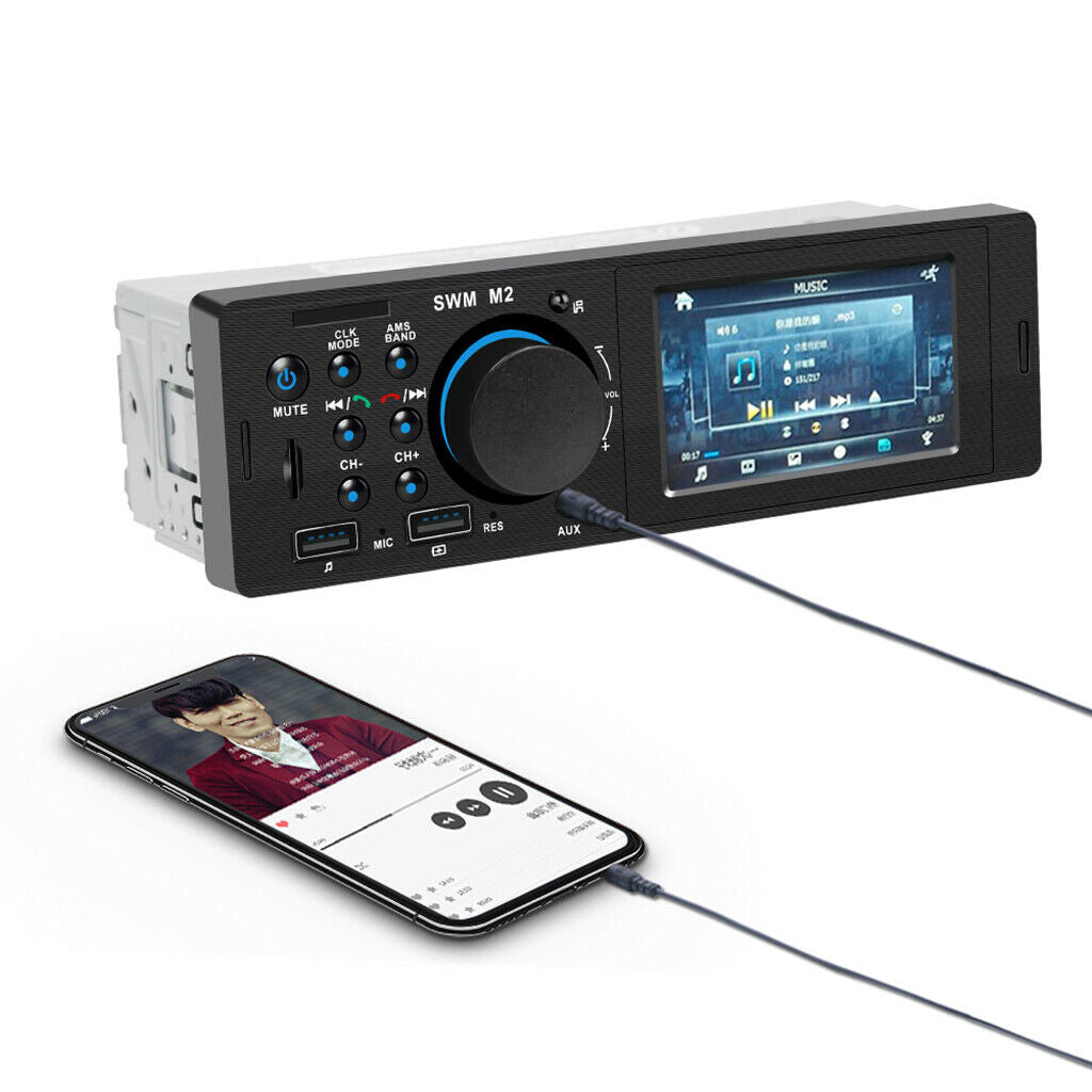 Car Stereo Radio MP3 Player In-Dash Bluetooth FM Charging Player Control