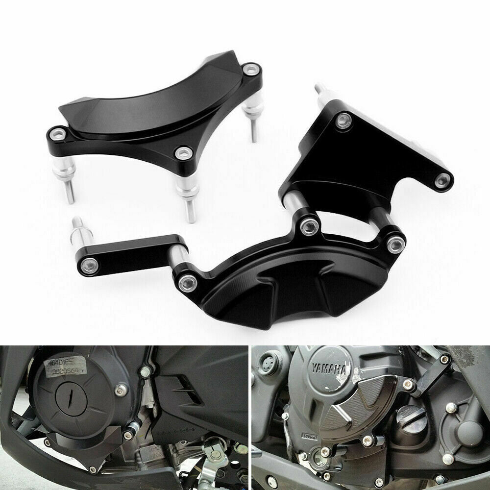 Left Right Side Engine Case Slider For YAMAHA YZF-R25 YZF-R3 MT-25 MT-03 15-2021