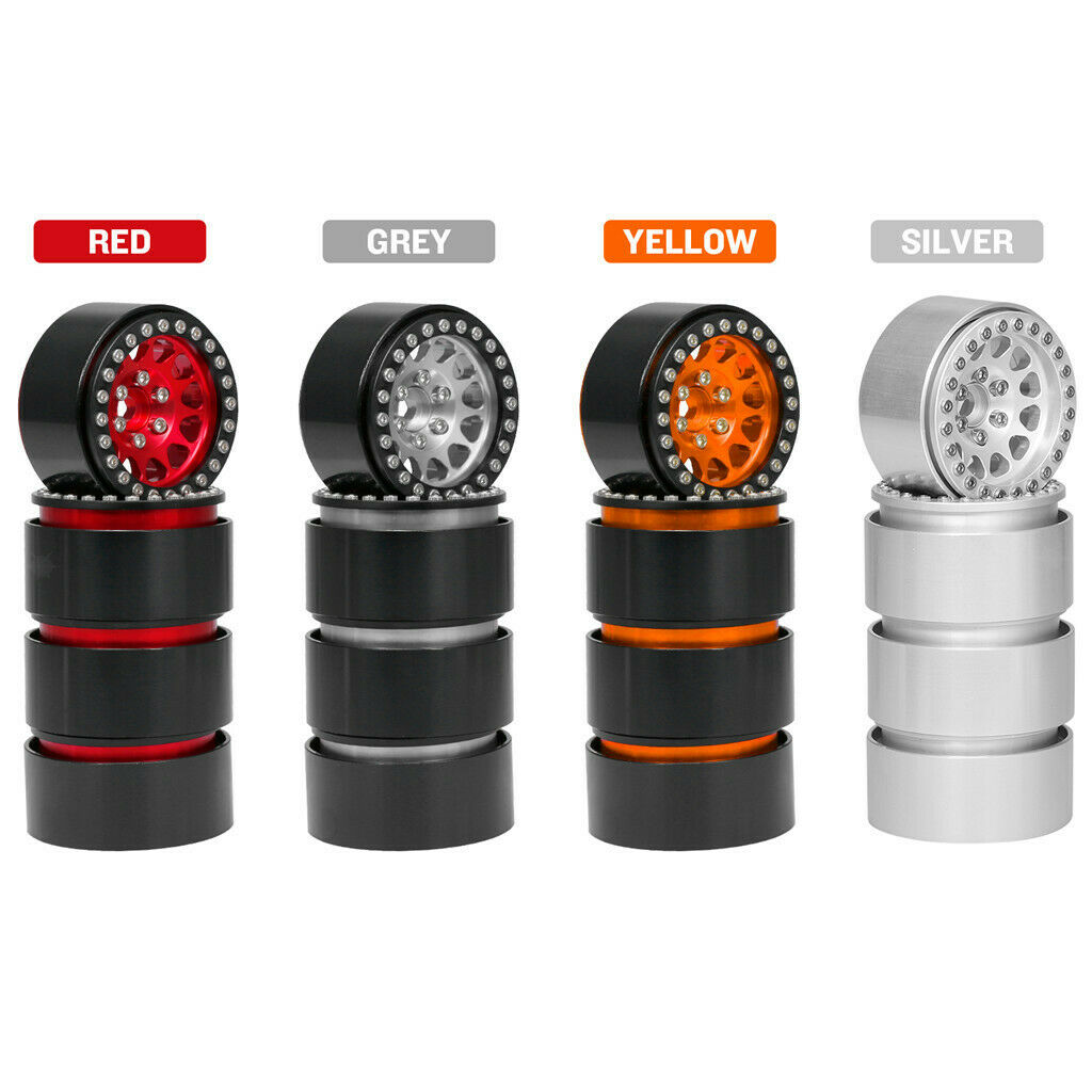 Metal 1.9" Beadlock Wheels Rims for Axial SCX10 II 90046 HPI  Spare