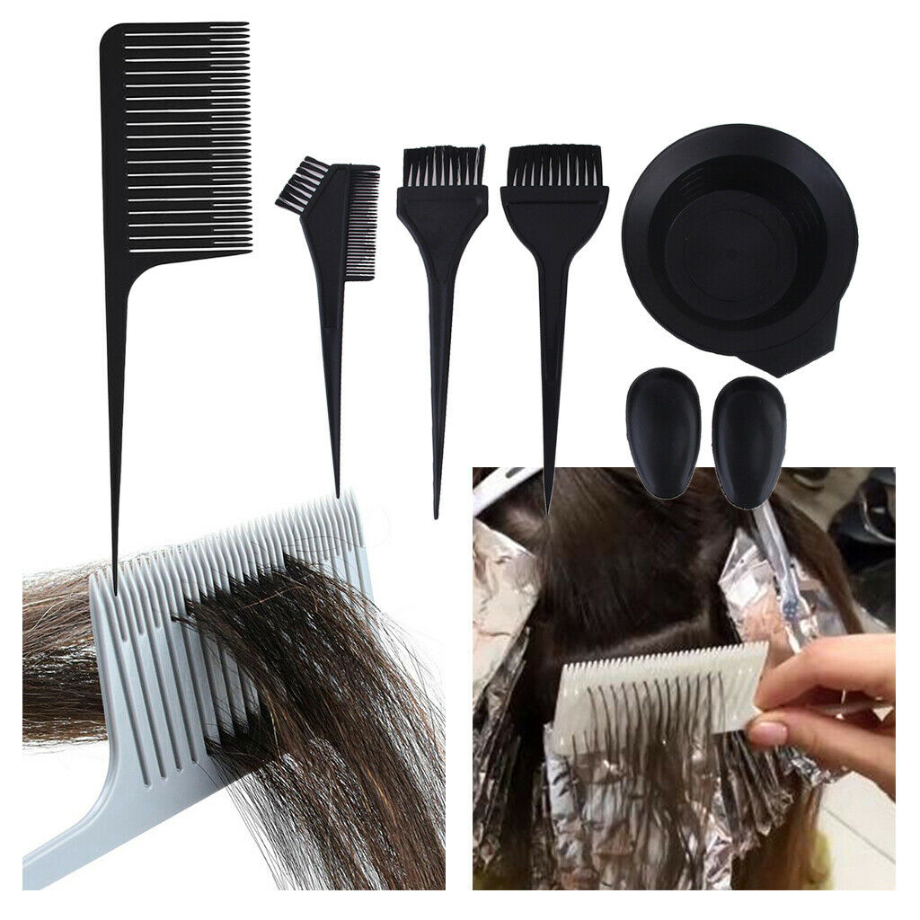 Professional Hair Color Bowl Comb Brush Ear Protect Covers Weave Comb Tools