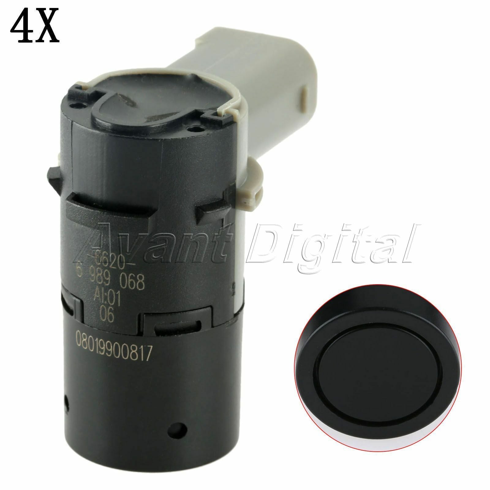4Pcs PDC PARKING SENSOR For Car E60 E39 SALOON ESTATE FRONT REAR 66206989068