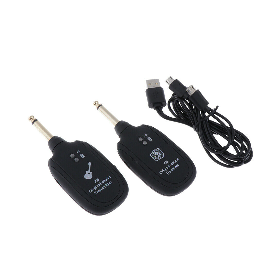 Wireless Audio Transmitter for Electric Guitar, Guitar System Set Transmitter