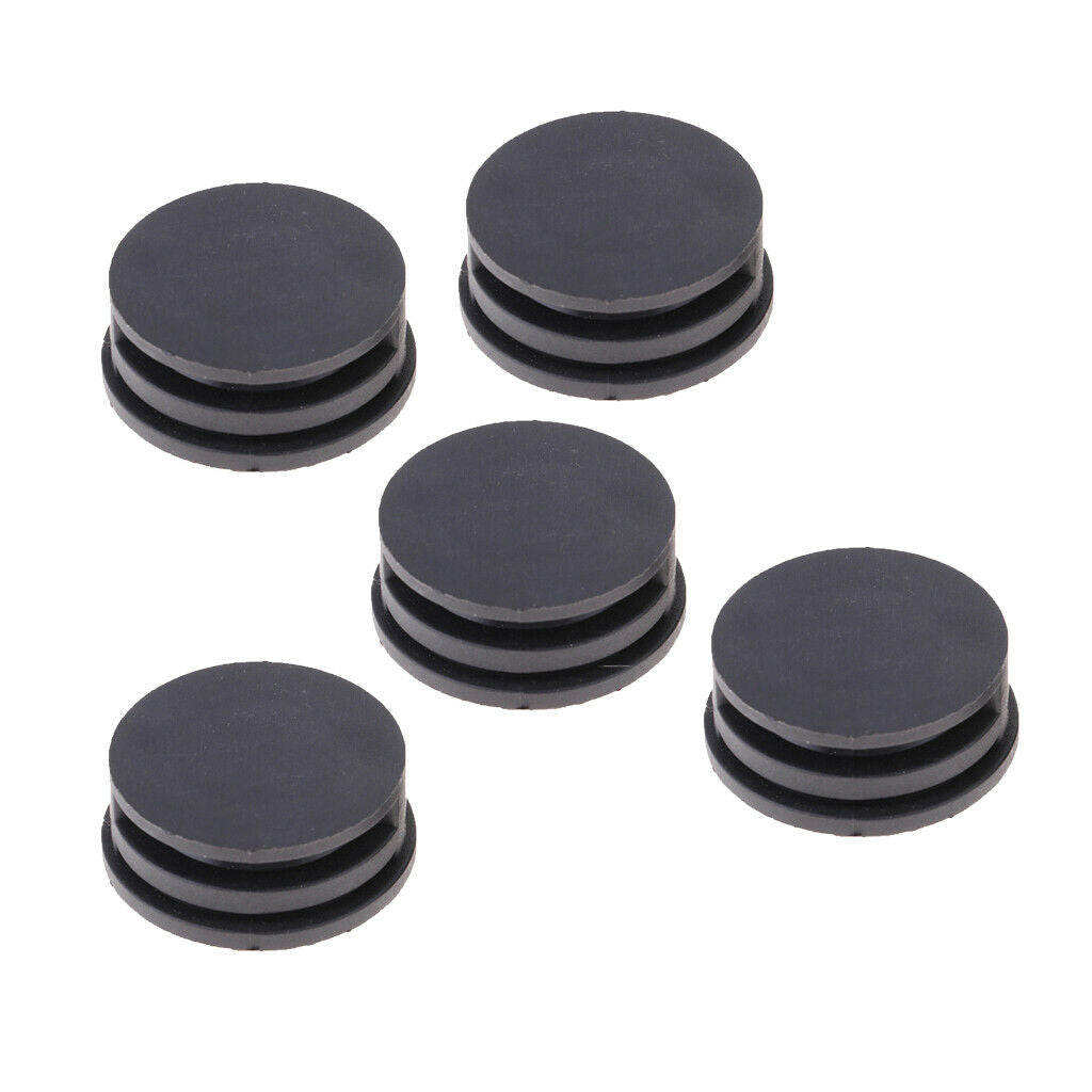 5pcs Surfboard Short/Long Board   Leash Leg Rope Repair Plugs (Black)