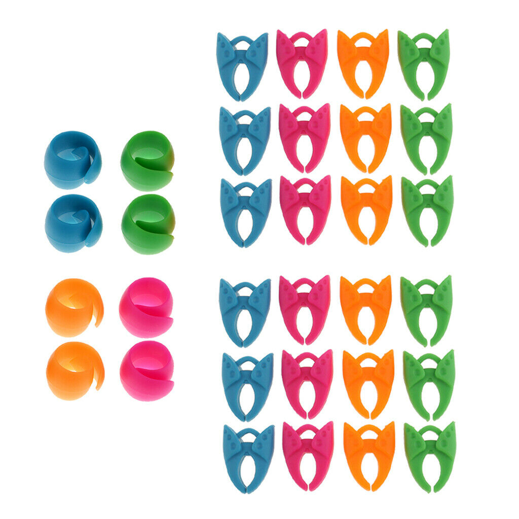 32pcs Sewing Tool Accessories Silicone Bobbin Holder Clips Thread Spool Hugger