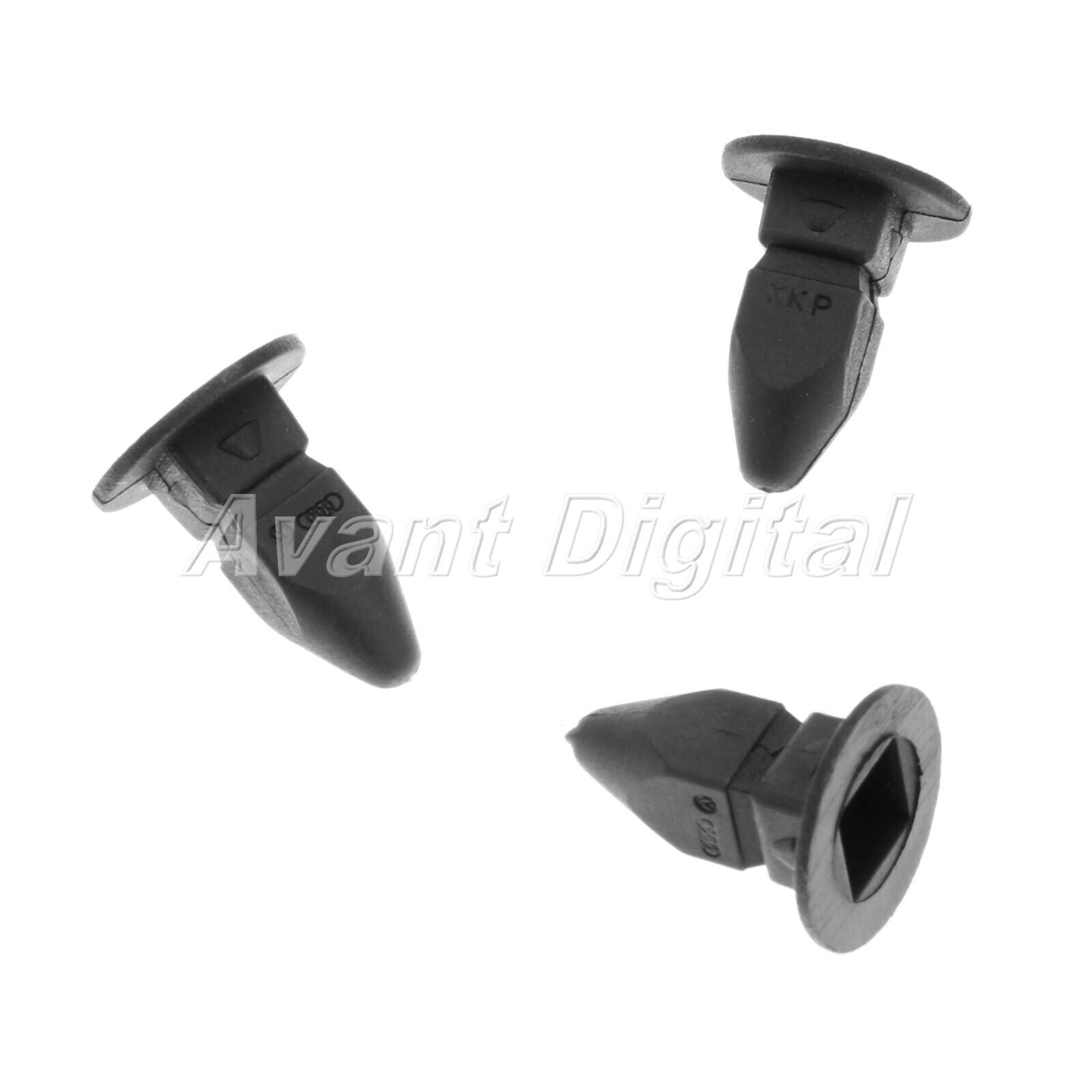 50X Black Nylon Fender clips Fits For Cabrio 1999-On  Golf 1999-On Jetta 1999-On