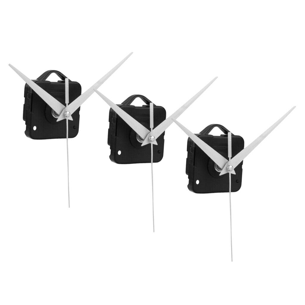 3Pcs Quartz Clock Movement Shaft Mechanism Wall Clock Repair Accessories