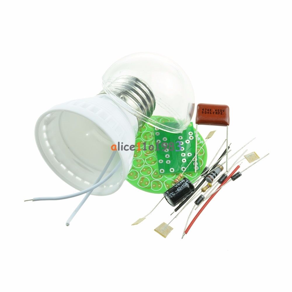 New Energy-Saving 38 LEDs Green Lamps DIY Kits Electronic Suite 1 Set
