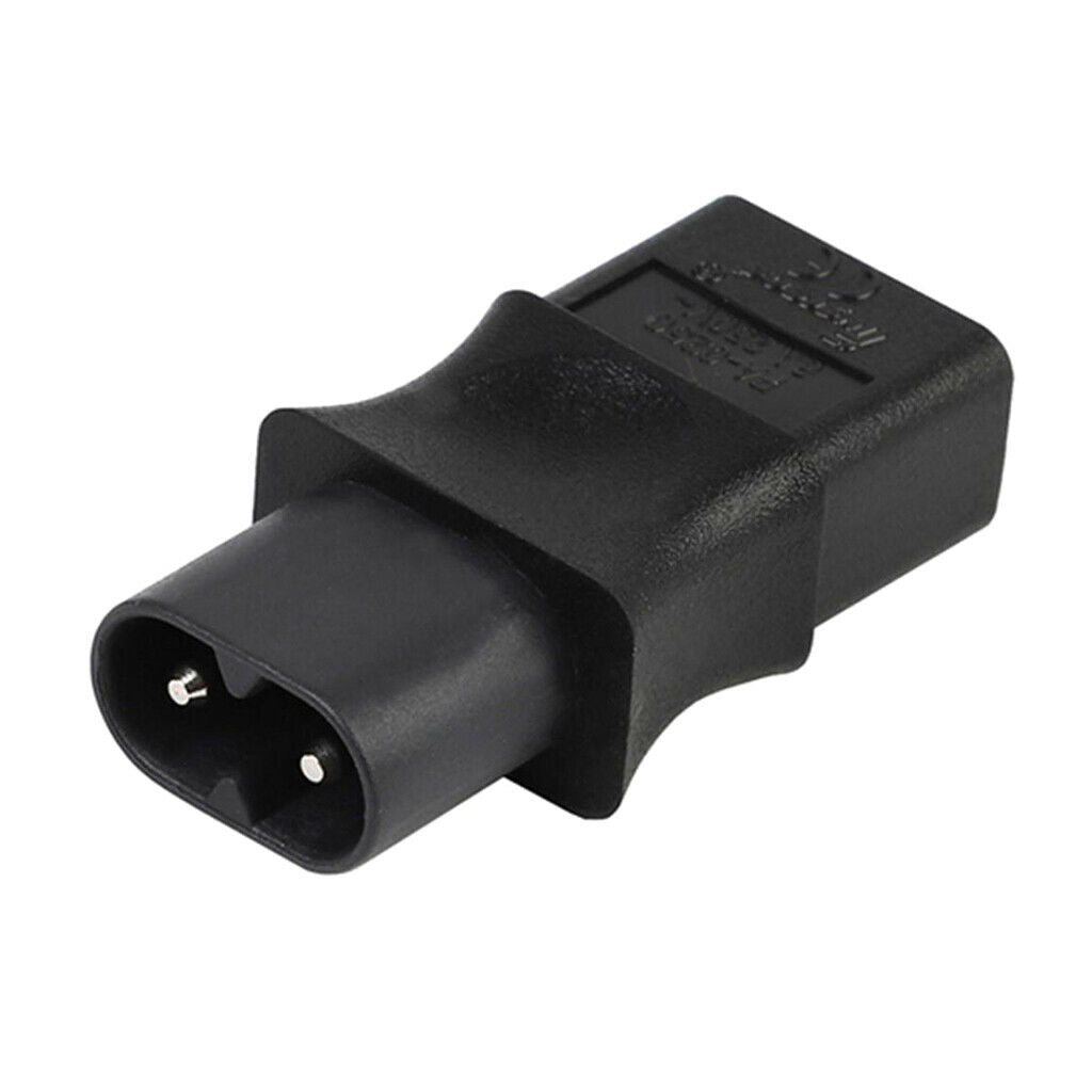 2X IEC 320 C8 Male to IEC 320 C9 2 Pin Female AC Adapter 6A /250V