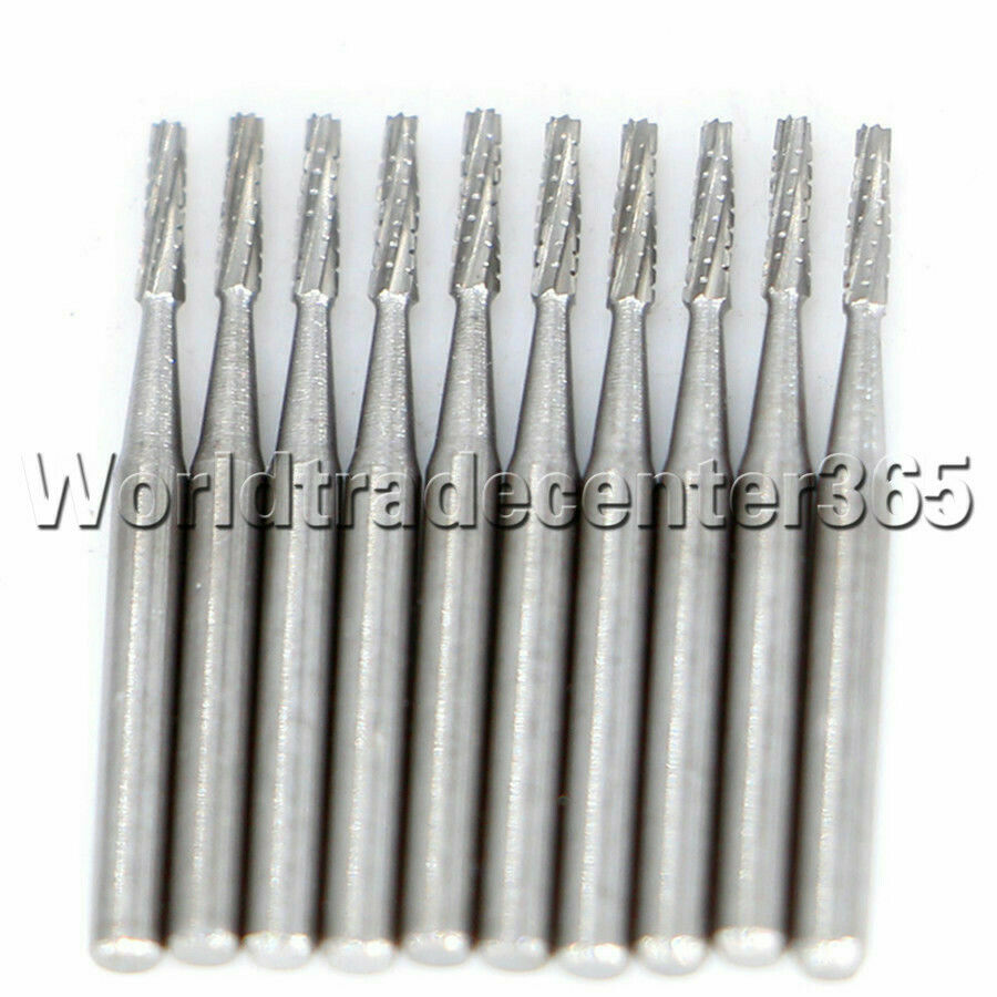 50Pcs High speed Dental Carbide Tungsten Steel Crown Metal Cutting burs FG-1957