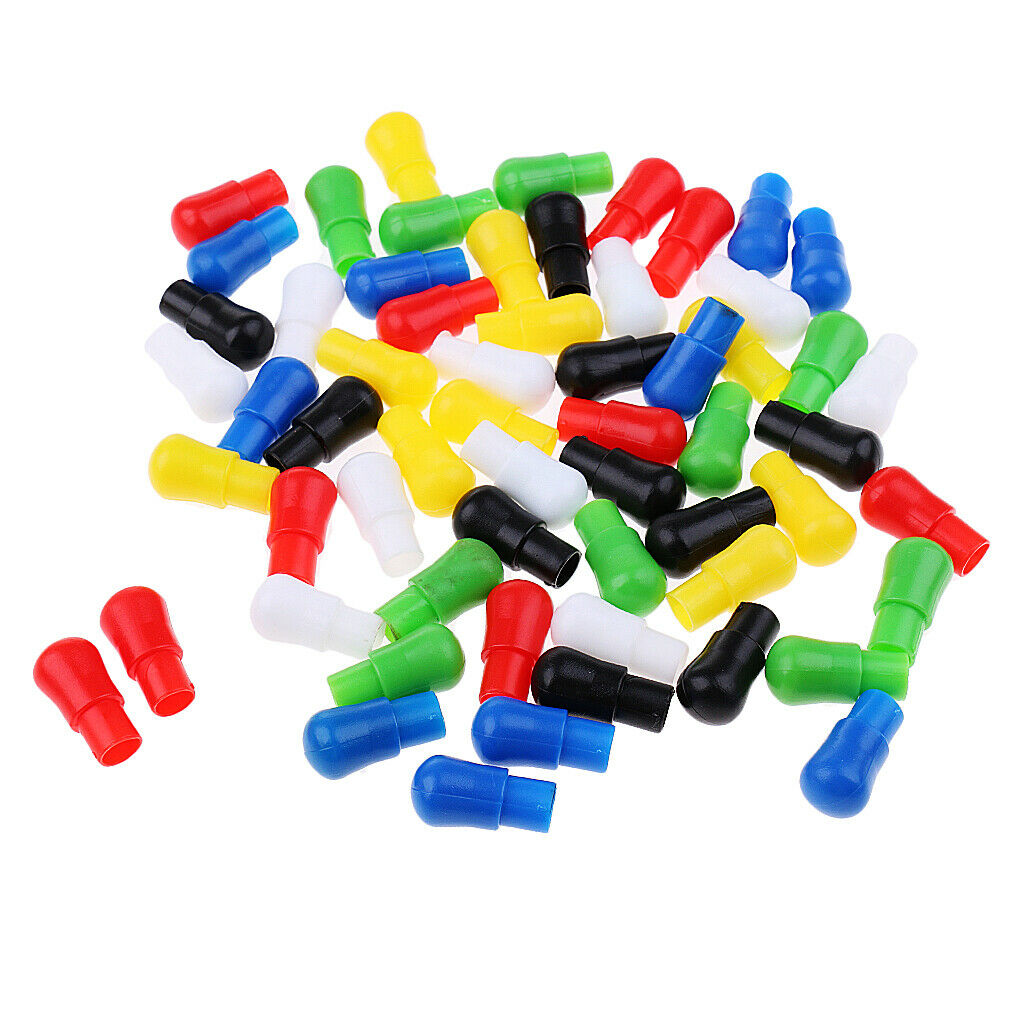 Lot 60 Multi-color Hexagon Plastic Chinese Checkers Replacement Pegs