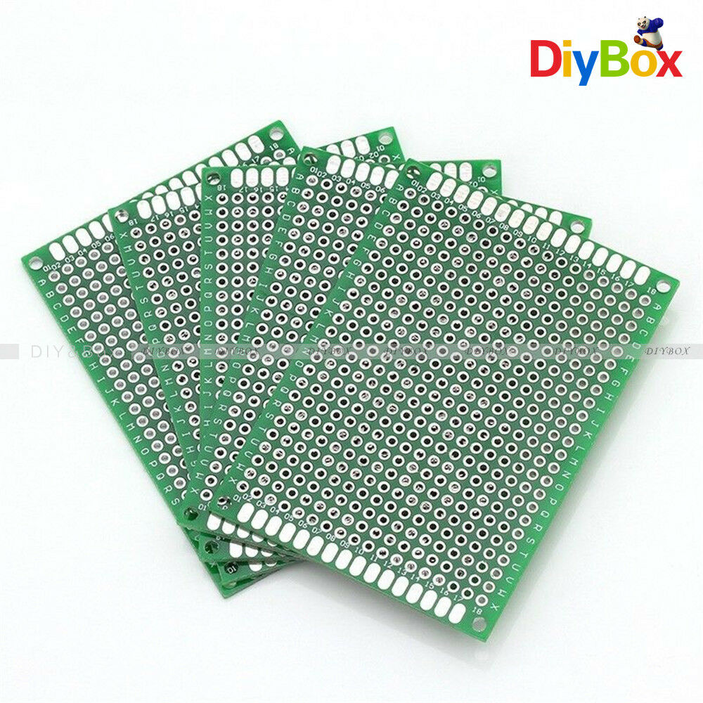 20Pcs Double Side Prototype PCB BreadBoard Circuit 5x7 4x6 3x7 2x8 Each 5Pcs DB